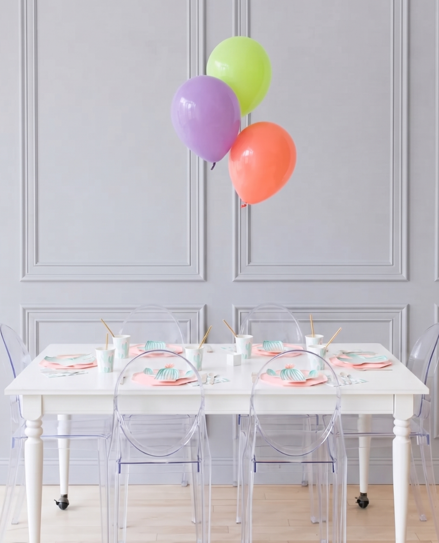 Fiesta Theme - 11in Balloons Centerpiece - bouquet of 3