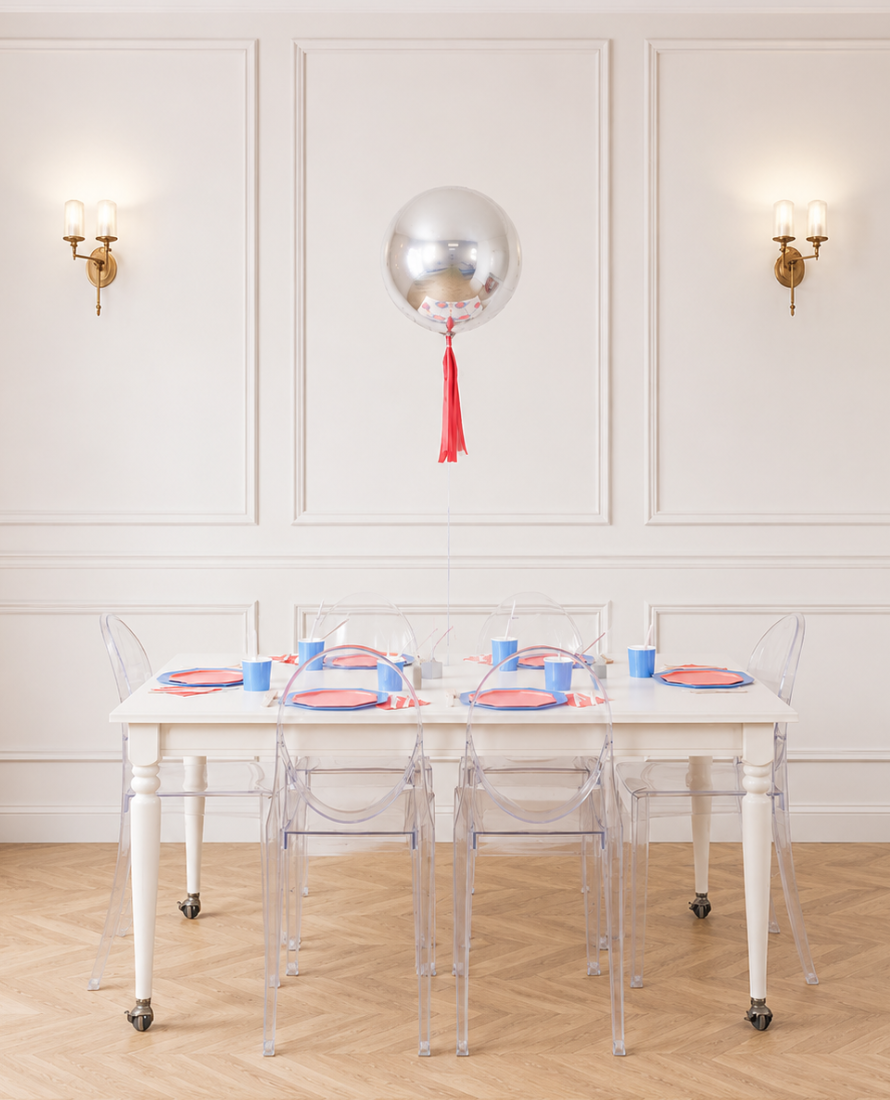 Baseball - 16in Foil Balloon Centerpiece with Skirt