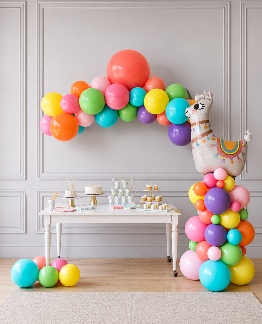 Fiesta Theme - Floating Arch & Llama Column Set