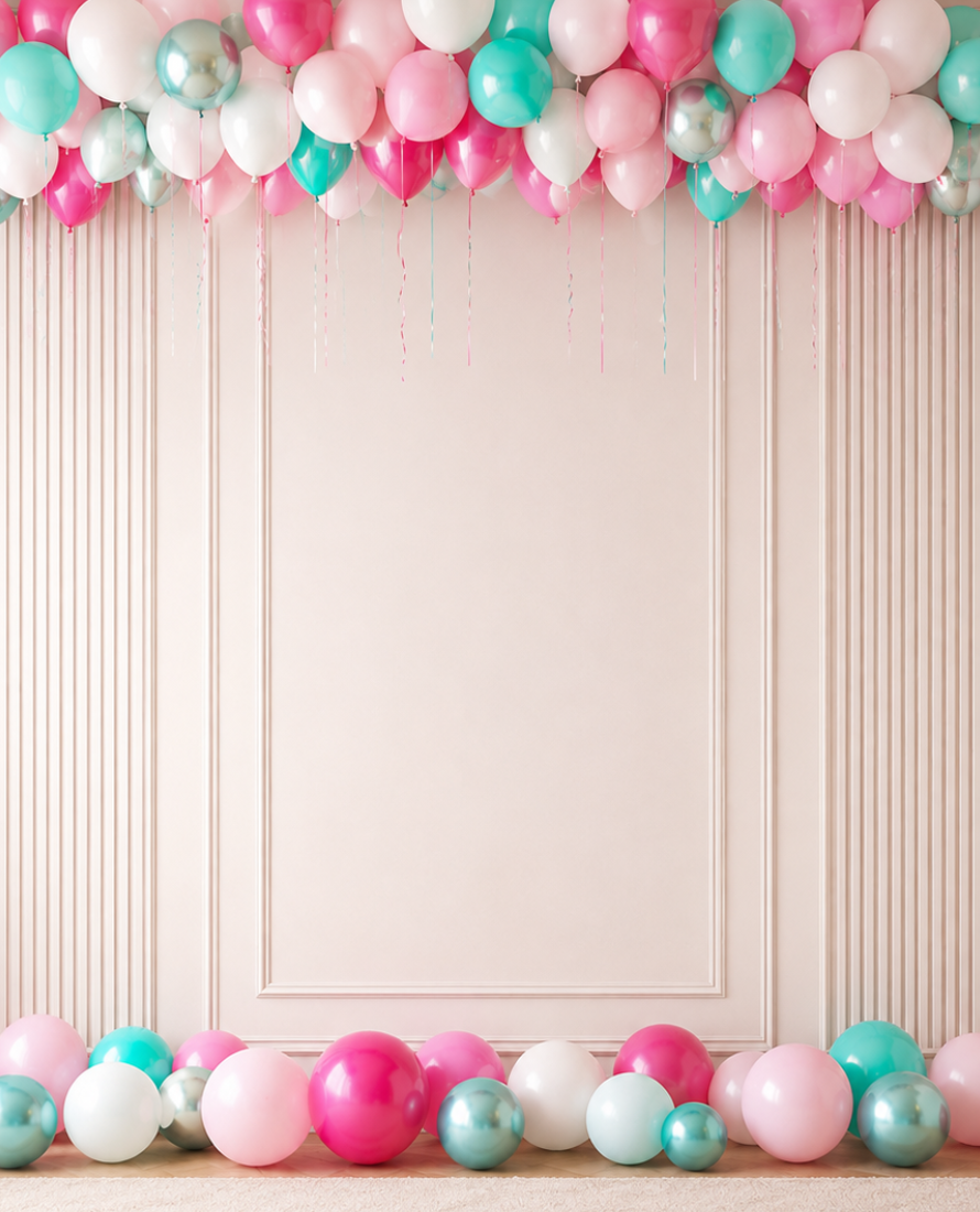 Flamingo Fling - Ceiling & Floor Balloon Set