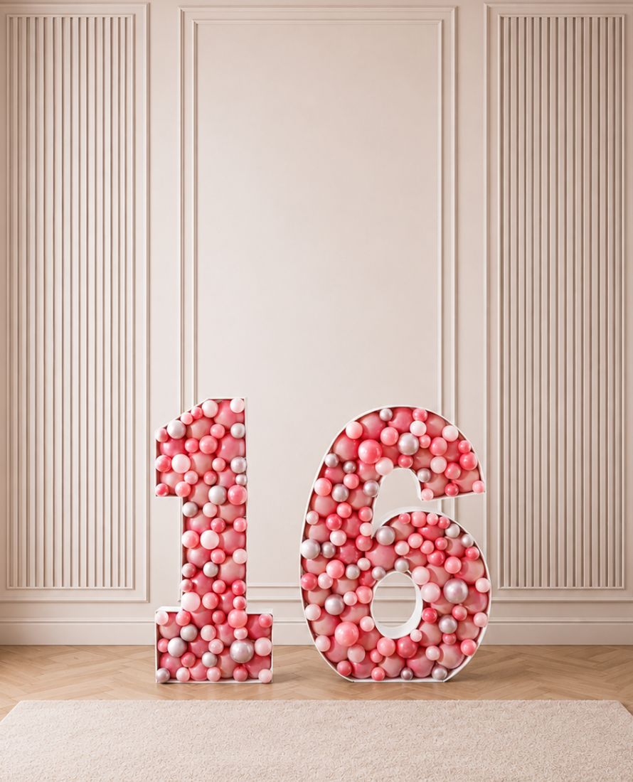 Life In Plastic - Number Mosaics - 4ft