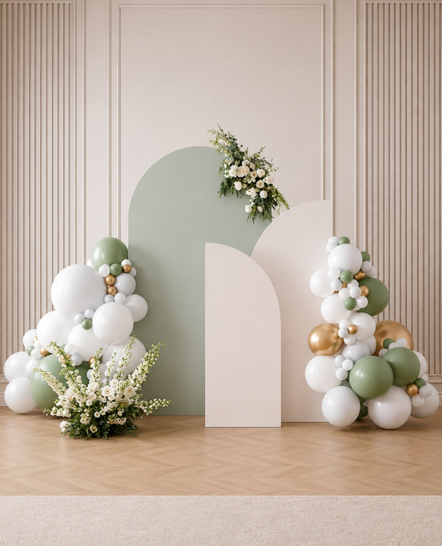 With Balloon Garland Signature