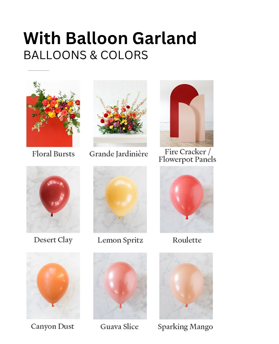 With Balloon Garland Signature