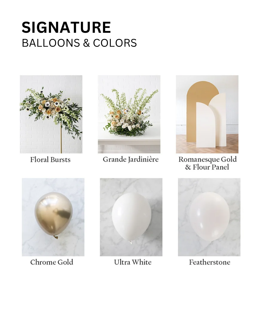 With Balloon Garland Signature