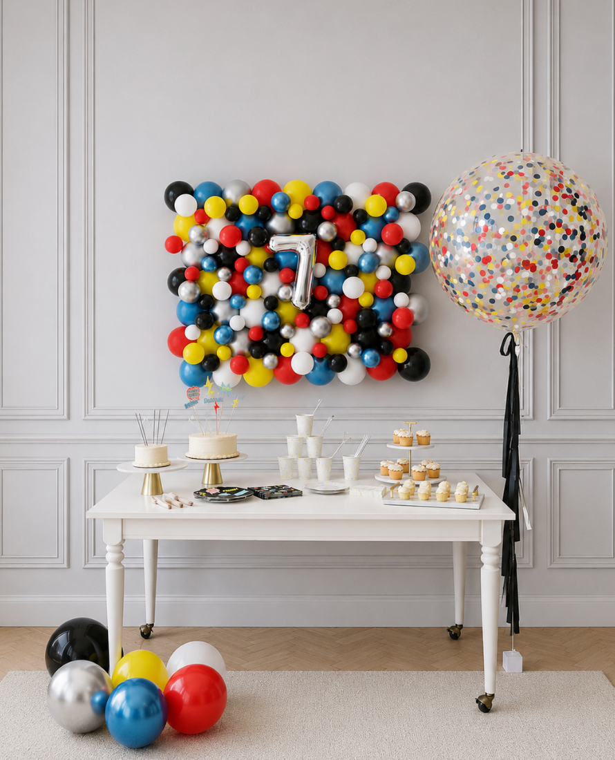 Superhero Theme - Balloon Board & Confetti Giant Set