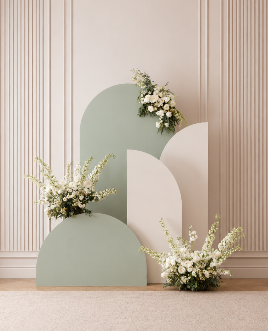 Without Balloon Garland Luxe 