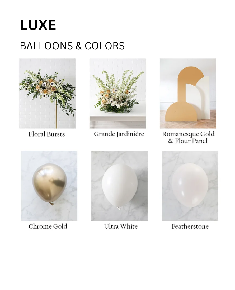 With Balloon Garland Luxe