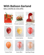 With Balloon Garland Luxe