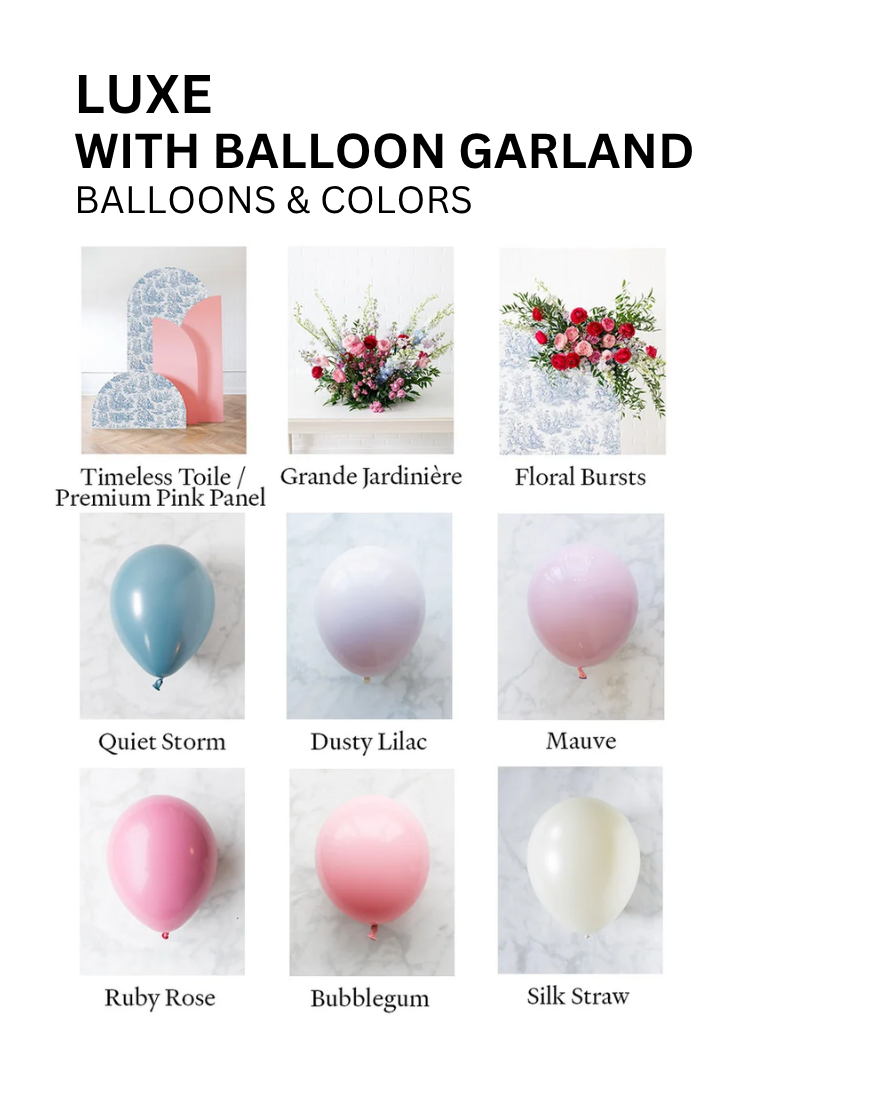 With Balloon Garland Luxe