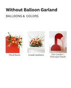 Without Balloon Garland Luxe