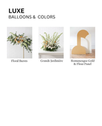 Without Balloon Garland Luxe