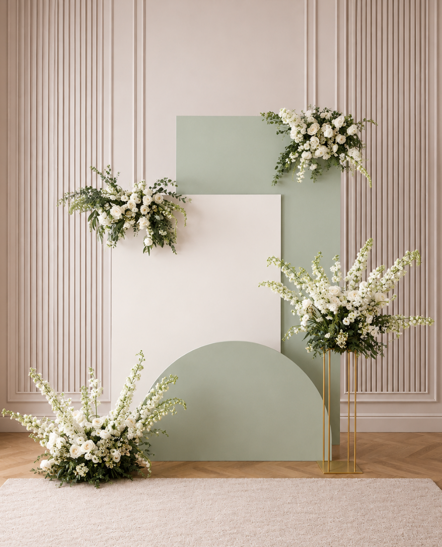 Without Balloon Garland Luxe